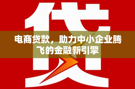 西沙电商贷款，助力中小企业腾飞的金融新引擎
