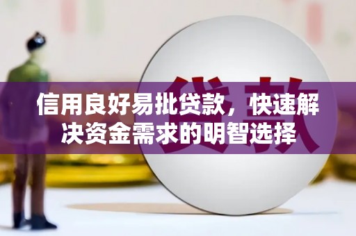 西沙信用良好易批贷款，快速解决资金需求的明智选择