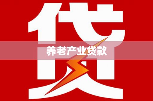 西沙养老产业贷款